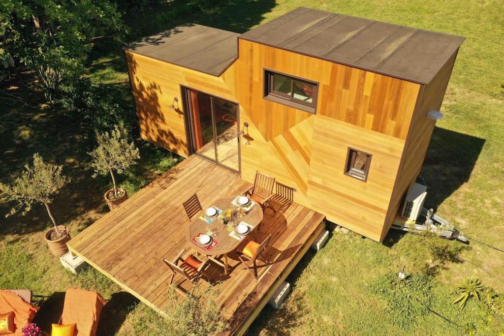 Tiny House Atypique Tout Confort 4 Pers Jardin لا غارد المظهر الخارجي الصورة
