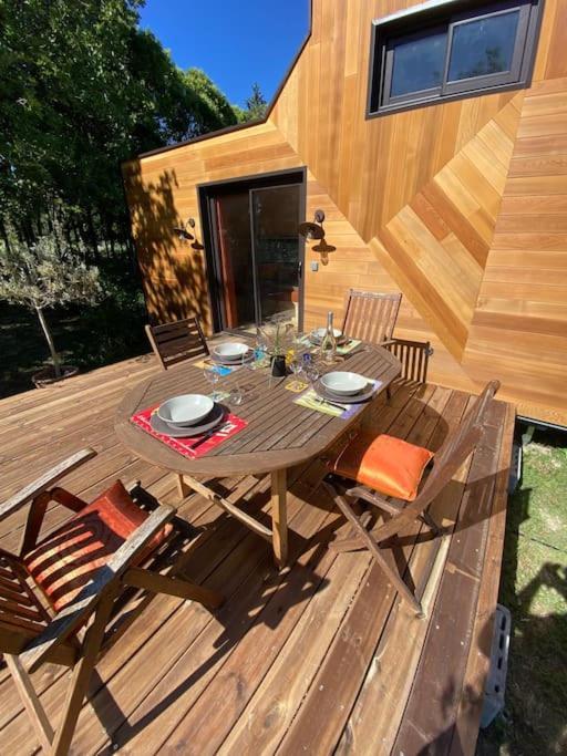 Tiny House Atypique Tout Confort 4 Pers Jardin لا غارد المظهر الخارجي الصورة